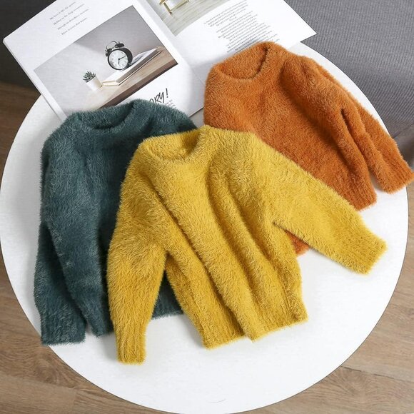 Stylish Ribbed Knit Baby Sweater - Perfect Turtleneck for Holiday Season 6M-4T - Picture 5 of 6